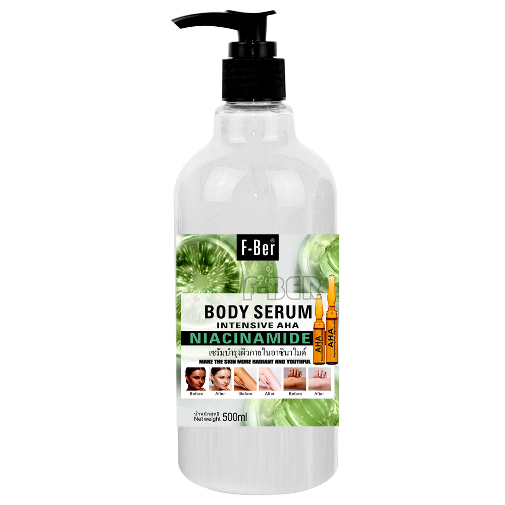 fruit acid liquid repair niacinamide serum moisturizing and brightening black pressure pump arbutin essence 500ml