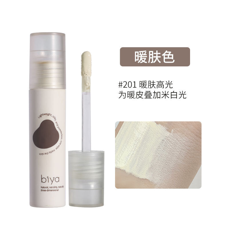 Biya biya light and shadow shaping facial contouring liquid matte highlighting stereo brightening nose shadow shadow liquid contouring stick
