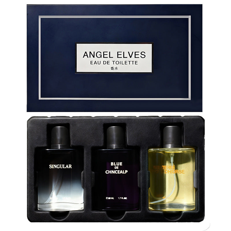 New fragrance set: charming men's cologne, long-lasting eau de toilette, azure wilderness earth woody scent - wholesale
