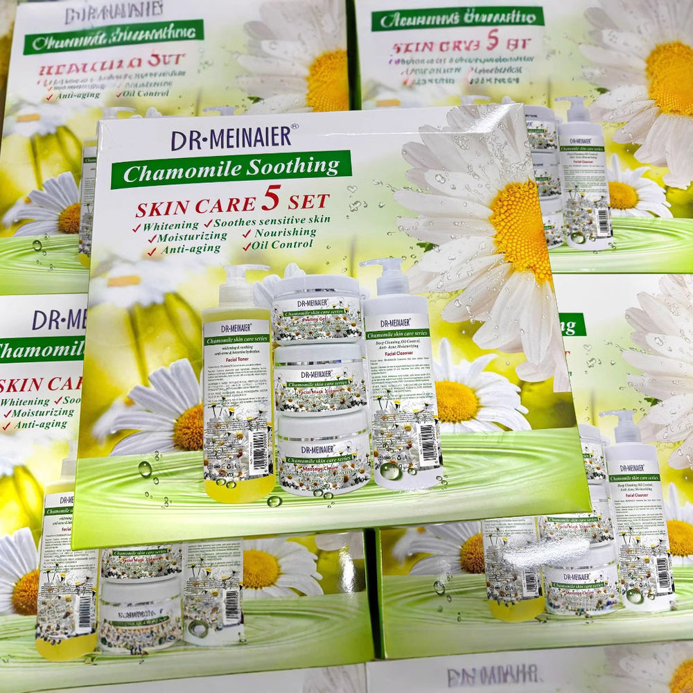 chamomile beauty salon skincare set - 5-piece massage skincare kit - wholesale for export