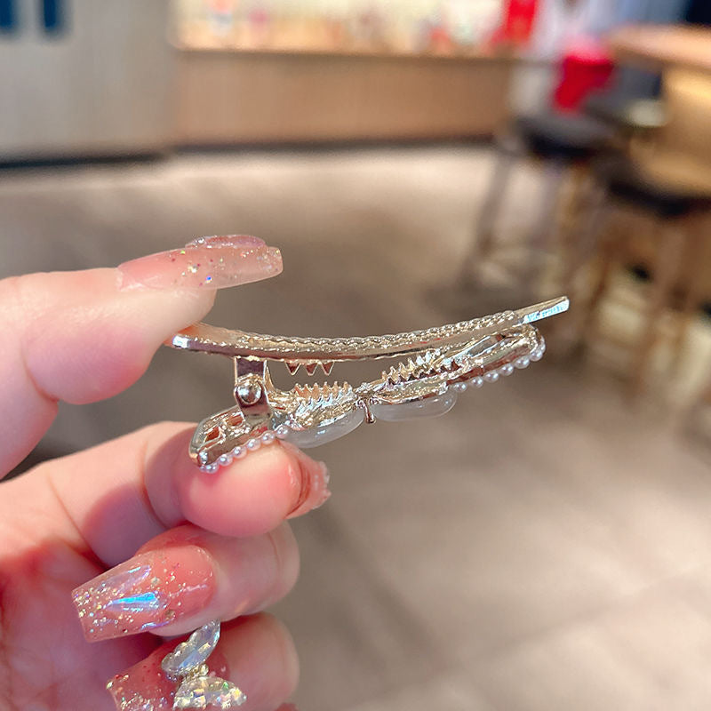 New cat's eye bow alligator hair clip - women's high-end side/front bangs clip