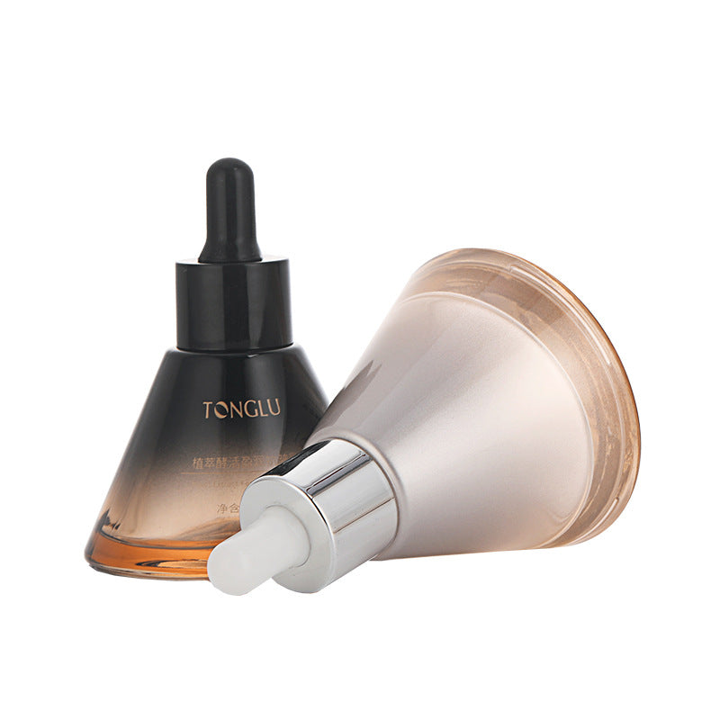 New arrival cosmetic glass bottle 40ml conical dropper bottle essential oil bottle press tip thick bottom essence refill bottle