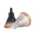 New arrival cosmetic glass bottle 40ml conical dropper bottle essential oil bottle press tip thick bottom essence refill bottle