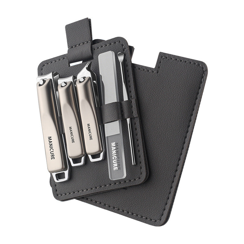 Stainless steel nail clipper 5-piece set - german-engineered, portable, premium quality. includes full set of nail clippers and pliers for home use, available in various sizes. in stock