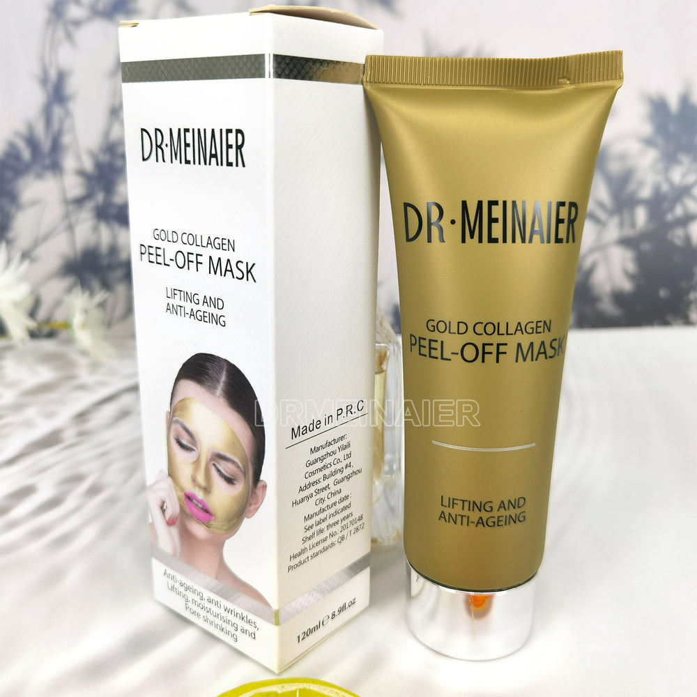 Wholesale factory direct: gold peel-off mask for export - firming, hydrating, repairing, nourishing, and blackhead removal - 120g