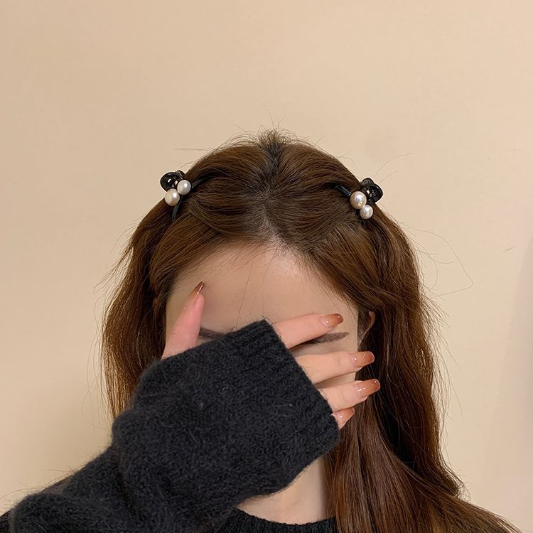 Casual pearl princess head clip small bangs clip broken hair clip hair accessories small clip back head hair clip hair clip for women