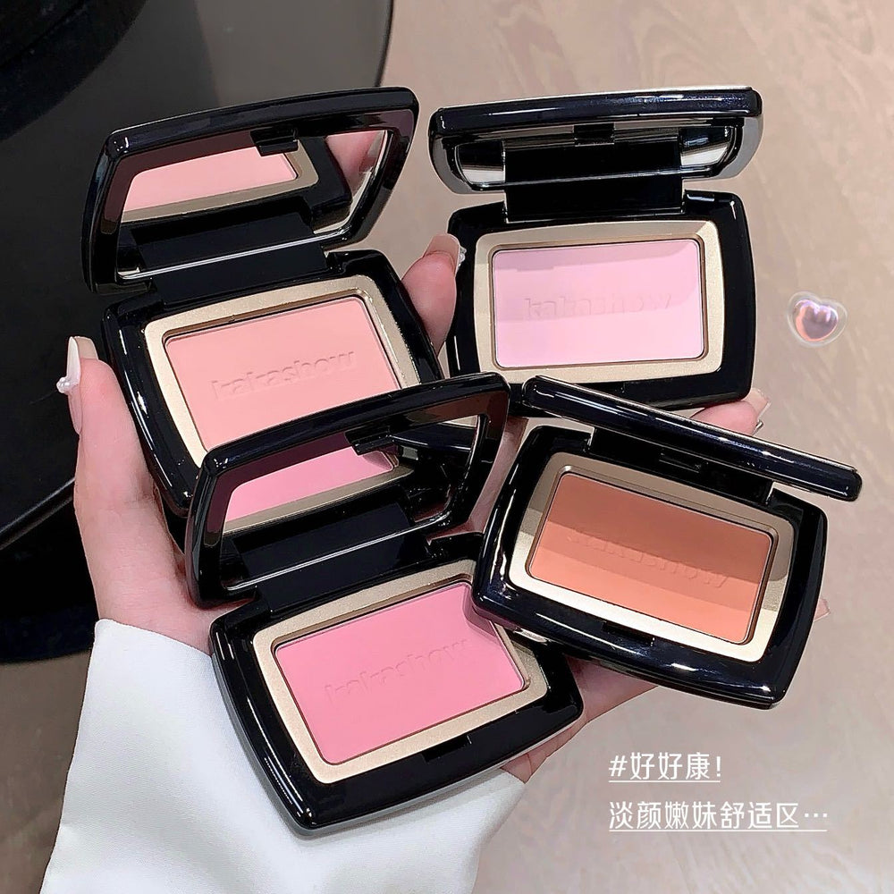 Kakashow soft matte blush - natural nude makeup, enhances complexion, adds volume, and perfects contouring
