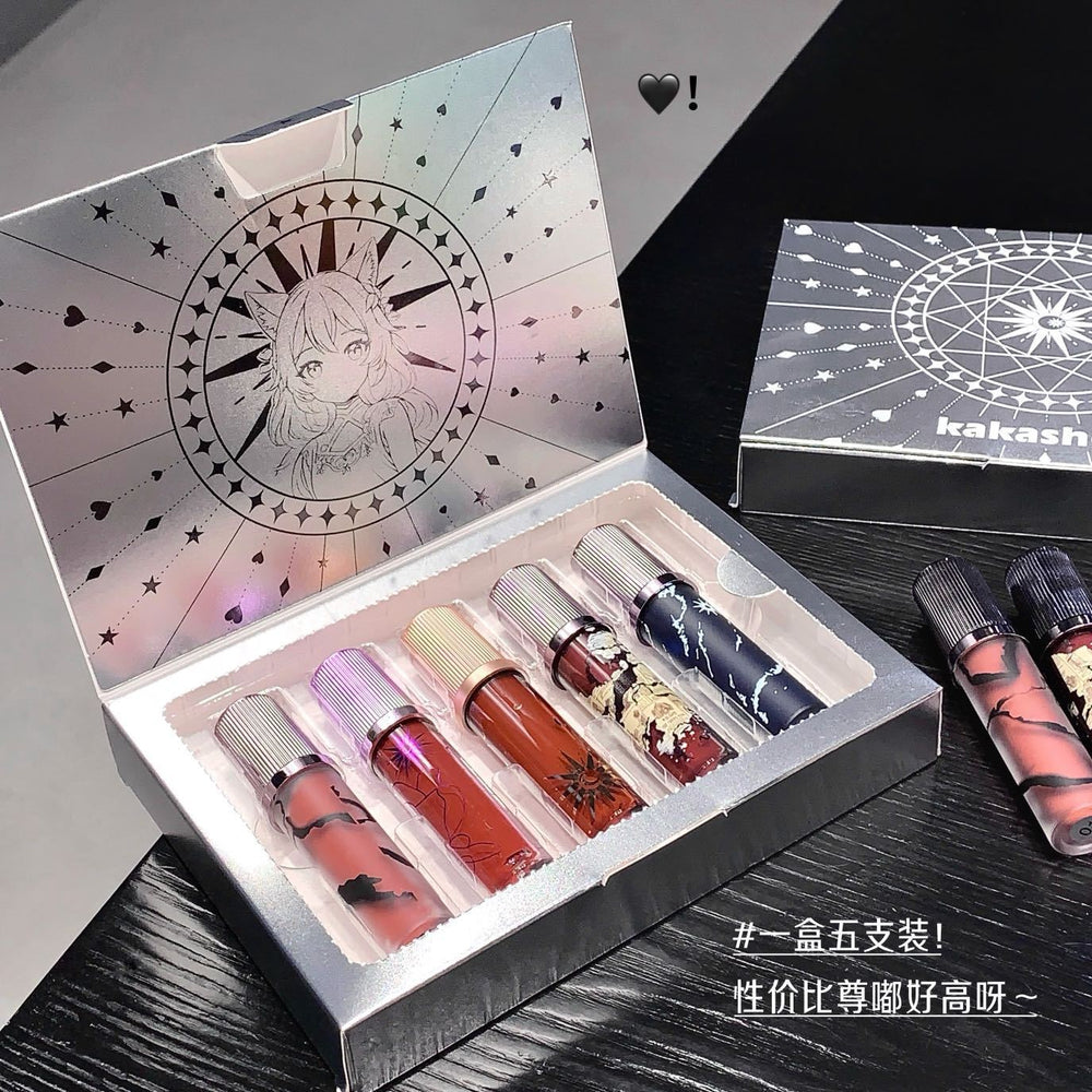 Kakashow cloud hope lip glaze set valentine's day gift velvet matte whitening lipstick set