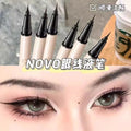 Novo smooth & fine eyeliner - waterproof, sweat-proof, smudge-proof - perfect for beginners, includes lower lash eyeliner