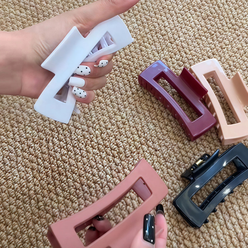 Soft silicone shark clip security hair clip back of head clip female anti-fall 2025new arrival ponytail clip headwear