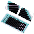 European and american style self-applying eyelash extensions 0.07 black matte d curl soft 6d w shape eye beauty false eyelashes semi-permanent