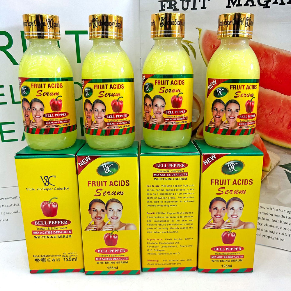 vsc 7-day fruit amino acid serum 125ml - whitening, repairing, brightening, and moisturizing essence - export quality
