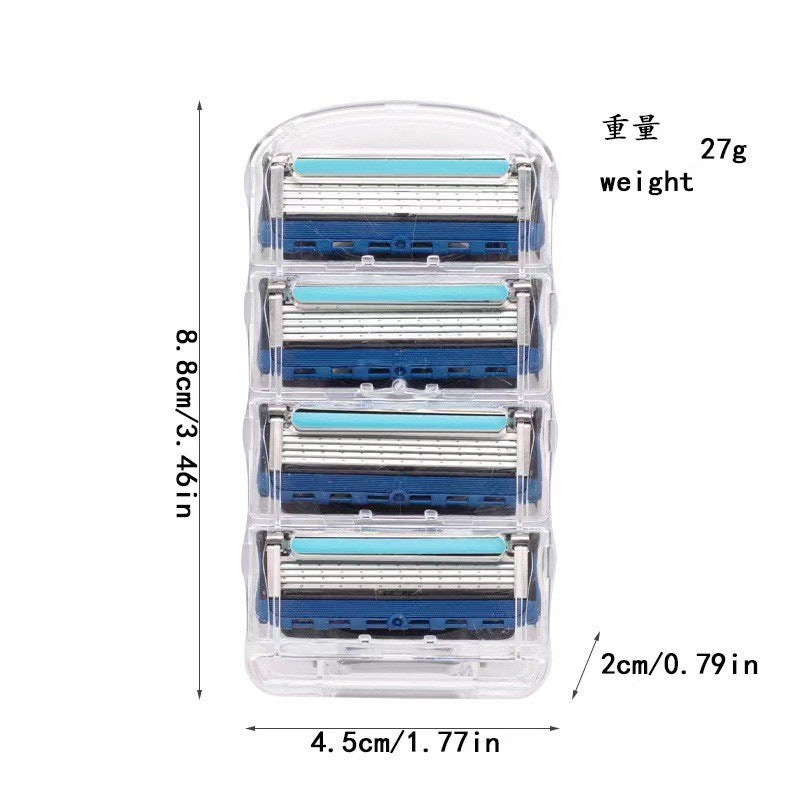 Five-layer razor manual razor adapted to gillette multi-layer stainless steel blade razor suit gillette fengyin