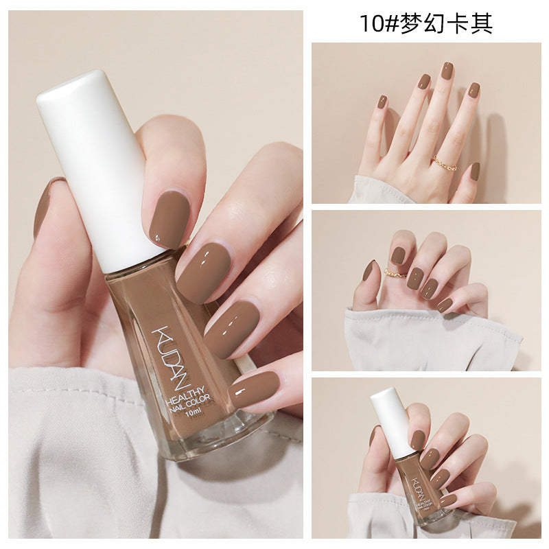 New nail polish: peel-off, no-bake, water-based, odorless, glossy, clear nail polish - spring/summer collection