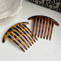 Retroclassy broken hair inverted comb hairpin leopard print bangs hair comb girl non-slip bangs comb casual hair top clip