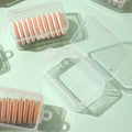 Wholesale mini plastic box - small finger puff packaging box, dustproof portable lidded jewelry storage box