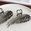 Classy rhinestone wings shark clip elegant female back of head large plate hair clip hair clip hair accessories hairpin