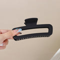 Frosted oval black-13cm