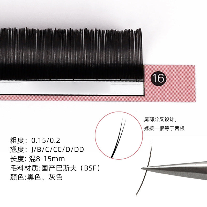 Beauty grafting fake eyelashes nature dense single eyelash implantation multi-color available support personalized eyelash supply