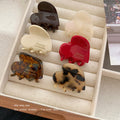 Korean dongdaemun exquisite small heart gripper shark clip classy cute acetic acid side clip small gripper hair clip