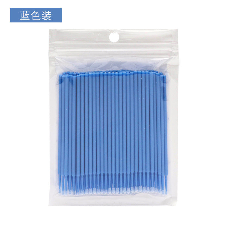 Cleaning swabs for eyelash extensions - quick removal, cleansing eye lashes, fine cotton lash makeup remover tool (specialized)