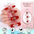 Zhengxiang fashion gel manicure stickers waterproof semi-cured gel nail stickers smudged ice uv gel nail
