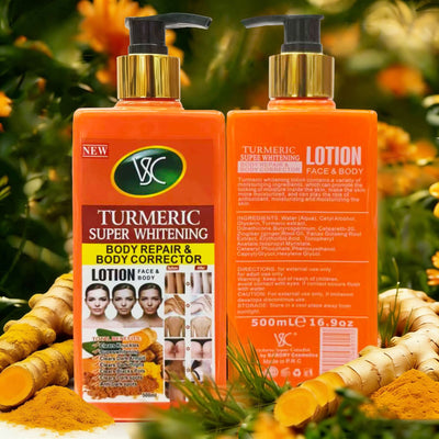 vc turmeric body repair lotion brightens skin color, moisturizes and moisturizes the whole body turmeric body lotion 500ml