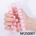 Zhengxiang custom gel nail stickers - waterproof french uv light therapy semi-cured nail art stickers - european & american cross-border amazon