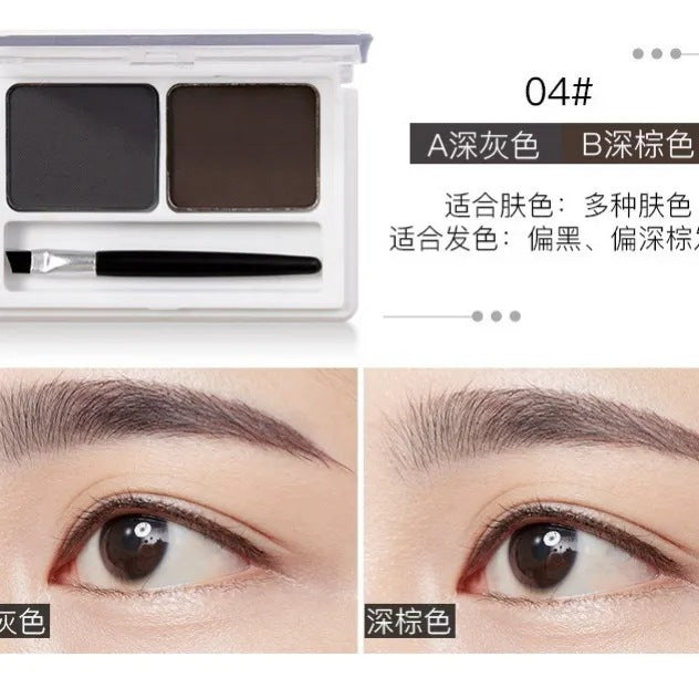 Wholesale maycheer dual-color eyebrow powder - natural, defined, waterproof, sweat-proof, long-lasting, non-fading - 4g