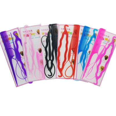 Korean style fashion hair styling tools four-piece set: hair pulling pins, hair twisting tools, and hair accessories - hot seller for $2 stores