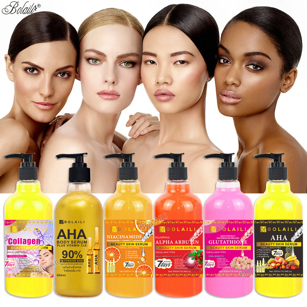 aha fruit acid solution anti-wrinkle repair arbutin essence brightening moisturizing brightening collagen serum