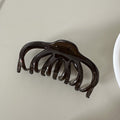 New pumpkin translucent round clip large hair volume hair clip casualeasiest for match clip hair shark clip