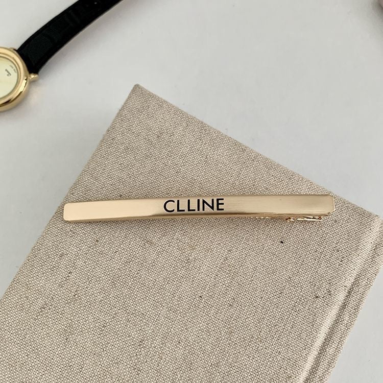 Metal letter clip side clip bangs clip 2023 new arrivalclassy broken hair forehead clip headwear hair clip