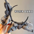 Popular elegantbows gripper for women, large ball head, classy hair clip, back of head, high ponytail, headdress, hair gripper