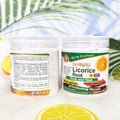 licorice scrub - exfoliating, moisturizing, smoothing, cleansing, and deep cleansing skincare for face and body