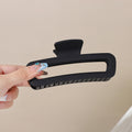 Frosted oval black-13cm