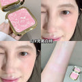 Makeup kakashow soft light gradient baked blush pearlescent fine shimmer shrink expansion color enhance complexion contour rouge