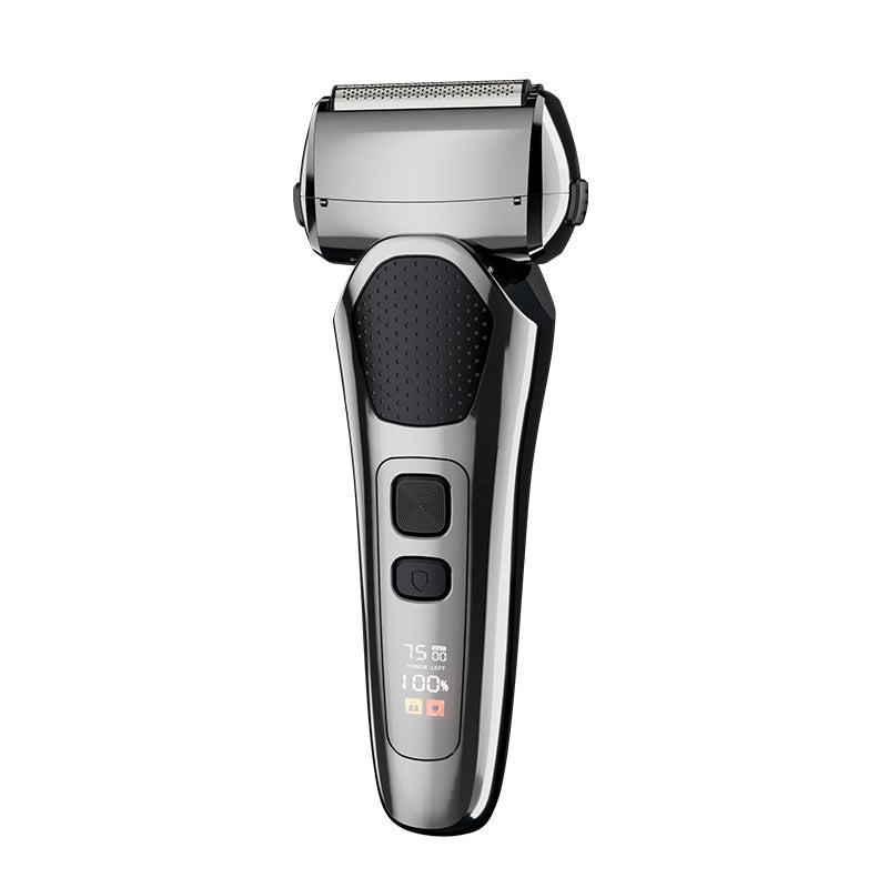 electric reciprocating shaver rechargeable digital display electric beard razor full body washable portable razor
