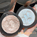 Xixi yuechi dark highlight powder palette potato puree texture pearlescent diamond fine shimmer brightening silkworm single color eyeshadow