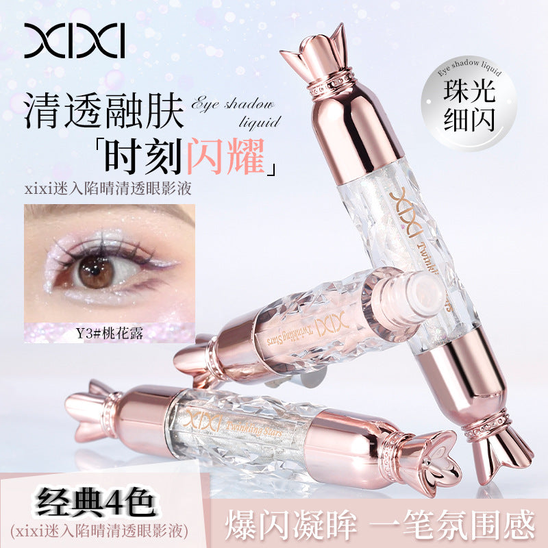 Xixi clear eye shadow liquid sequin pearlescent sparkling liquid eye shadow one drop of tear lying silkworm eye corner brightening liquid