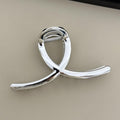 Korean dongdaemun silver acrylic shark clip hairpin women's back of head hairpin large clip headgear clip