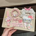 Cute apron glasses cartoon cat student clip duckbill clip makeup clip girl hairpin sweet girl hairpin hair accessories