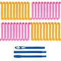Pvc 55cm hair curler - gentle on hair, diy magic spiral curling iron, wholesale curling tools from manufacturer