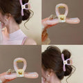 Exquisite puppy gripper for women 2025new arrival shark clip classy summer hair clip back of head hair clip hair accessories