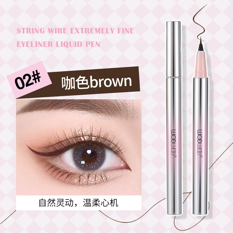 Wodwod ultra-fine eyeliner pen for women - beginner-friendly, waterproof, sweat-proof, smudge-proof, lower lash eyeliner