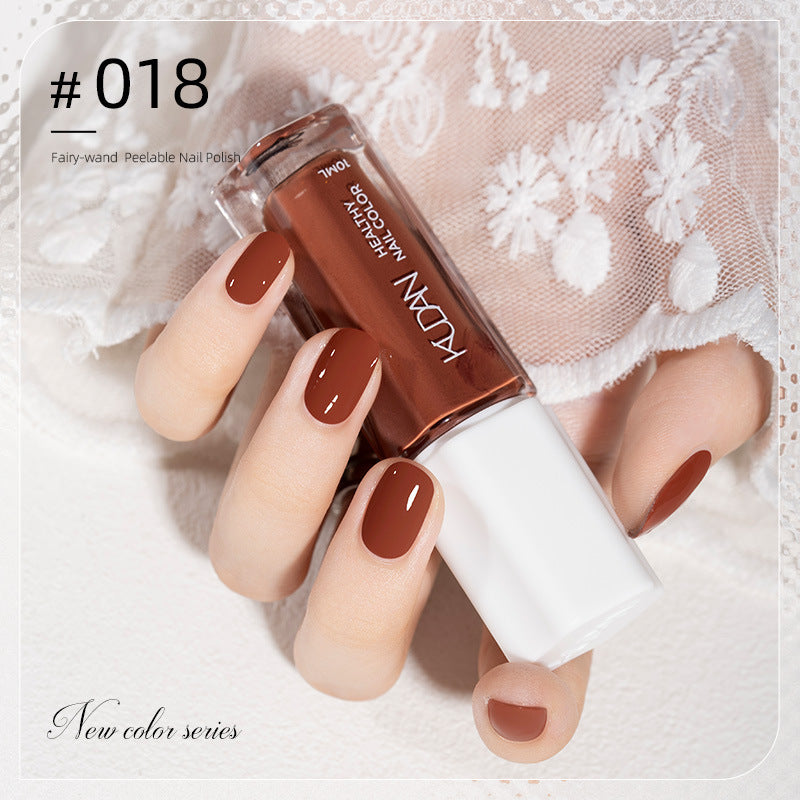 2023 new nail polish - no bake, autumn/winter colors, nail salon black peel-off protective top coat, quick-drying nail polish
