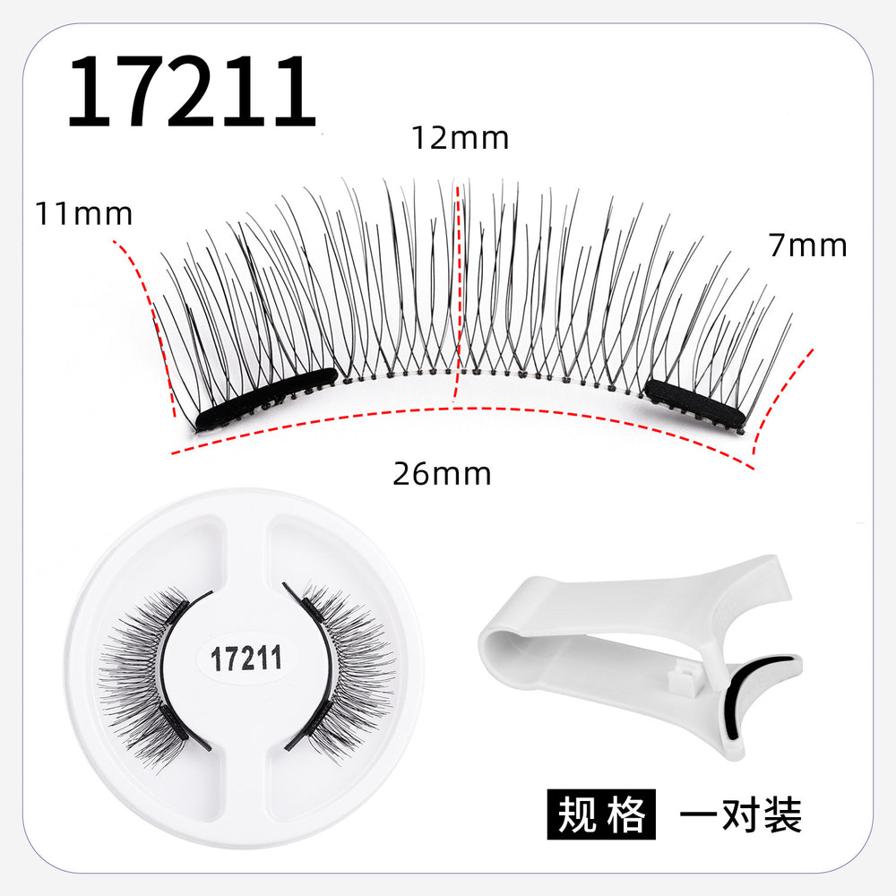 magnetic false eyelashes european and american magnetic eyelash set magneticeyelash qingdao factory smoky makeup