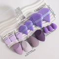 Export hot beauty egg set cross-border 14-piece mini triangle water drop puff air cushion makeup egg sponge