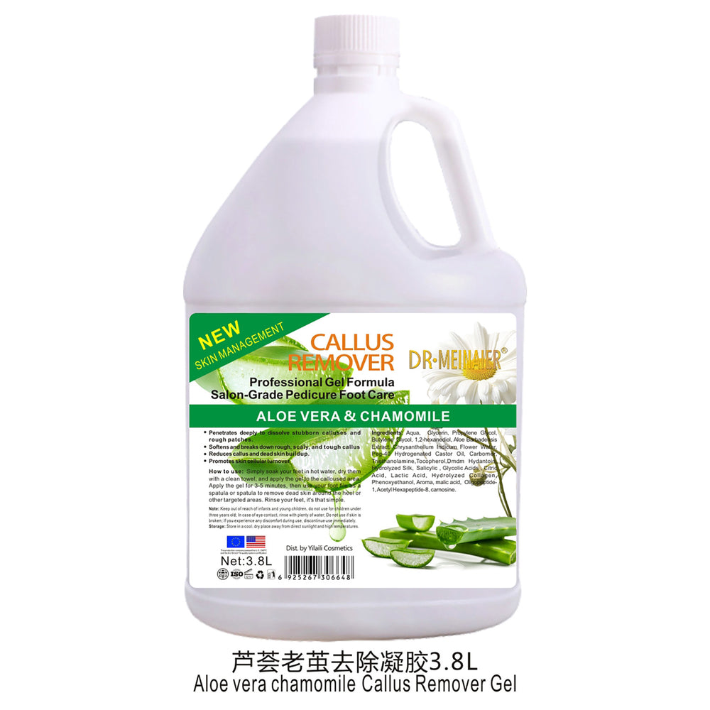 3.8l exfoliating dead skin callus remover gel gel cleans calluses, rejuvenates skin, moisturizes feet