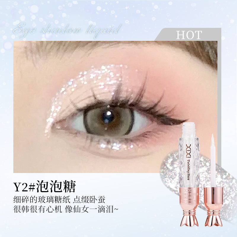 Xixi clear eye shadow liquid sequin pearlescent sparkling liquid eye shadow one drop of tear lying silkworm eye corner brightening liquid